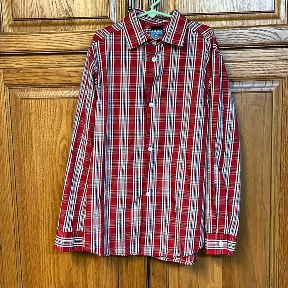 2 piece boys sweater set, gray and red - Picture 2 of 4